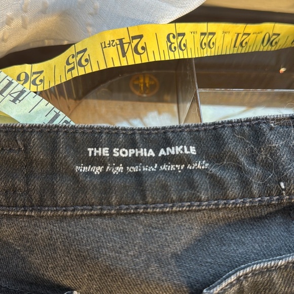 AG 5 Pocket Black Sophia Ankle Style Crop Jeans NWT - Picture 4 of 11